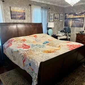 Colorful Coral Reef Quilt and Sham’s.
